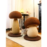蘑菇猫抓板剑麻猫抓柱耐抓不掉屑猫爬架磨爪自嗨猫玩具