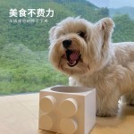 积木碗宠物碗猫碗防黑下巴个性创意碗防打翻