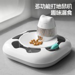 猫玩具电动打地鼠玩具小猫咪自嗨解闷益智自动漏食器多功能逗猫棒