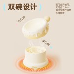 甜甜圈双子星陶瓷猫碗高脚宠物碗双碗恒温加热