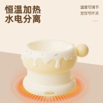 甜甜圈双子星陶瓷猫碗高脚宠物碗双碗恒温加热
