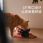 碗宠物用碗护颈椎饮水碗陶瓷宠物用品防黑下巴打翻狗碗