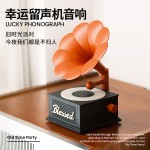复古留声机蓝牙音响多功能白噪音氛围灯桌面音箱装饰
