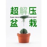 磁力沙漏创意盆栽摆件生日礼物男生办公室桌工位解压情绪神器