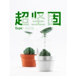 磁力沙漏创意盆栽摆件生日礼物男生办公室桌工位解压情绪神器