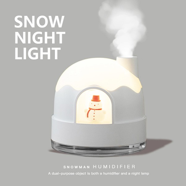Snow House _ Humidifier Night Light 雪屋加湿夜灯 2in1设计