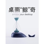 鲸鱼磁力沙漏创意摆件高级小众礼物解压办公室桌面工位好物