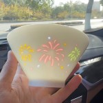 景德镇七彩玲珑瓷小碗新款彩色陶瓷烟花碗个人专用高级感饭碗艺韵
