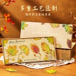 2026年新款金秋叶韵系列枫叶金属书签高级感创意中国风复古树叶脉络吊坠书签学生毕业奖励阅读书页夹文创礼物
