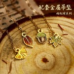2026年新款金秋叶韵系列枫叶金属书签高级感创意中国风复古树叶脉络吊坠书签学生毕业奖励阅读书页夹文创礼物