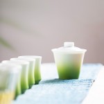 青竹品茗杯景德镇陶瓷手工小茶杯竹节杯创意主人杯中式酒杯
