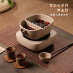 黑茶壶煮茶器陶瓷套装复古安化黑茶家用麦饭石煮茶器煮茶炉电陶炉