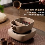 黑茶壶煮茶器陶瓷套装复古安化黑茶家用麦饭石煮茶器煮茶炉电陶炉