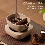 黑茶壶煮茶器陶瓷套装复古安化黑茶家用麦饭石煮茶器煮茶炉电陶炉