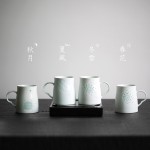 四季杯风花雪月玲珑陶瓷杯高颜值办公室马克杯女男水杯