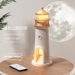 灯塔投影月亮氛围小夜灯治愈系生日礼物床头灯桌面蓝牙音箱中秋节