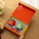故宫文创陶瓷马克杯子带盖办公室茶水分离泡茶杯高档礼盒送礼