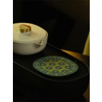 泊喜×见南花联名花砖隔热垫硅胶防烫功夫茶具垫碗垫防水防滑杯垫