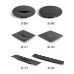 泊喜×无石天然乌金石茶盘整套家用简约干泡台整块套装干泡茶具