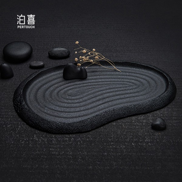 枯山水干泡台茶盘2025新款陶瓷功夫茶盘托盘轻奢高档茶具茶承