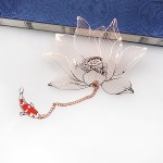 博物院纪念品金属莲花书签礼品荷花精致镂空文艺中国风教师节礼物