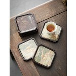 竹制变色杯垫茶托家用防烫隔热垫功夫茶道轻奢高级感茶杯垫