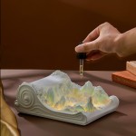 千里江山无线充小夜灯蓝牙音响香薰桌面摆件氛围圣诞乔迁生日礼物