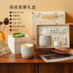 宋礼冷山香薰蜡烛礼盒小众高级创意伴手礼品套装卧室持久香氛摆件