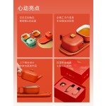 泊喜四合如意便携式旅行茶具套装一人一壶户外快客杯礼盒功夫茶具